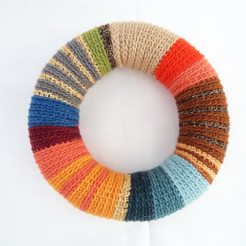 Crochet bangle - Colorful bracelet