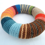Crochet bangle - Colorful bracelet